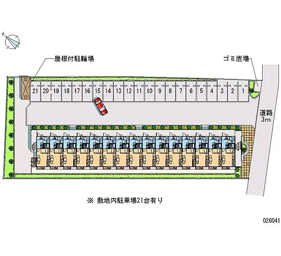 ★手数料０円★さいたま市西区西遊馬　月極駐車場（LP）